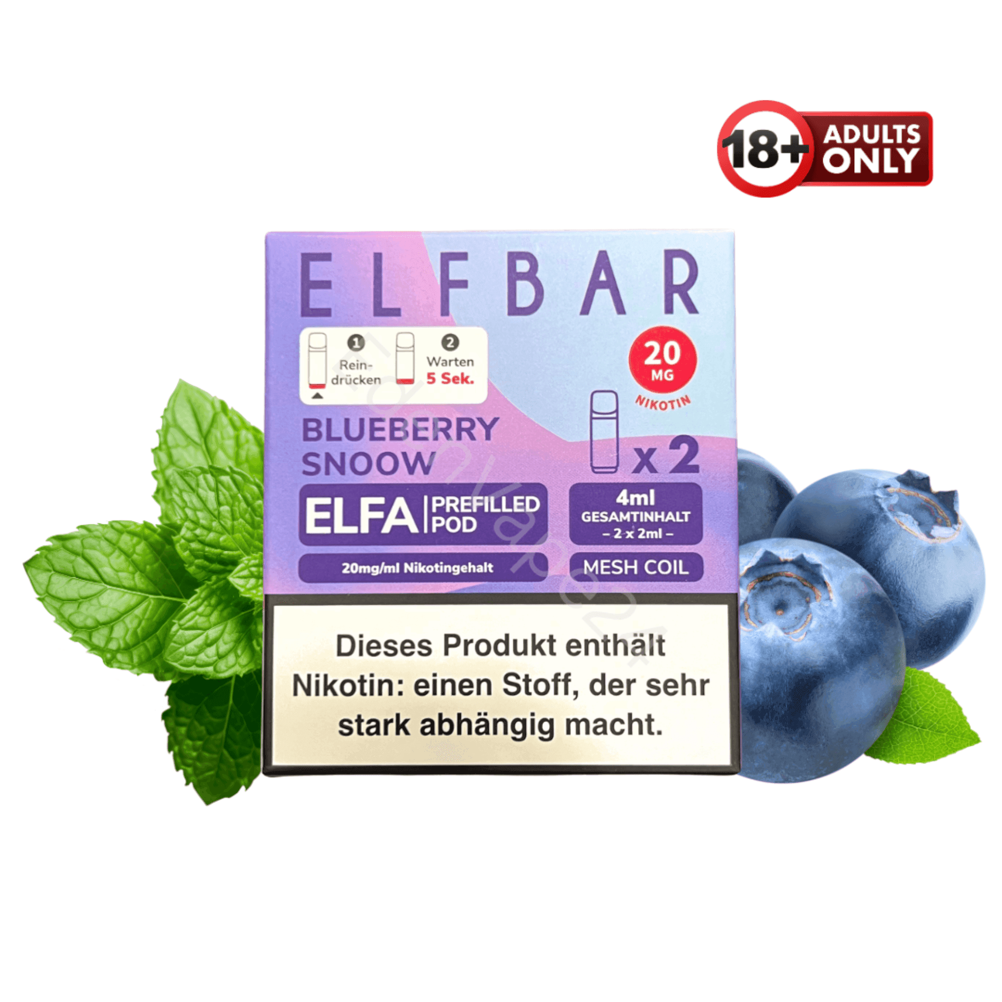 Elfbar ELFA Pod - Blueberry Snoow - EdenVape24